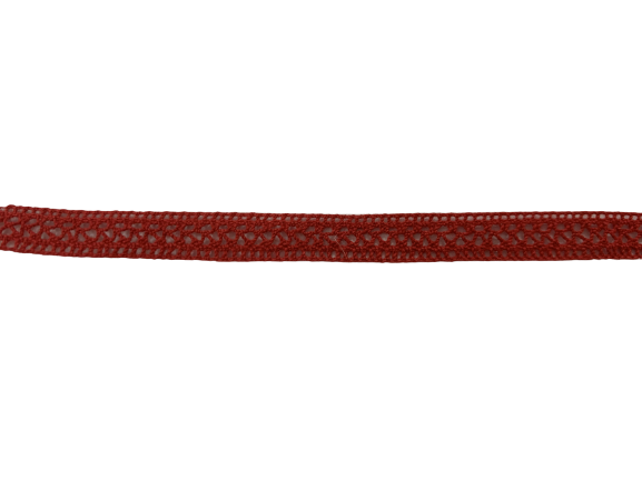 Kant rood 10mm p/3mtr new lace