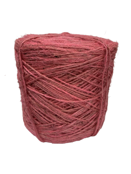 Jute roze 1mm p/480mtr flaxkoord