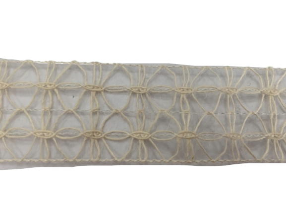  Lint creme jute 50mm p/mtr Mesh wired