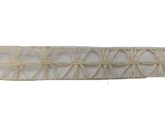  Lint creme jute 25mm p/mtr Mesh wired