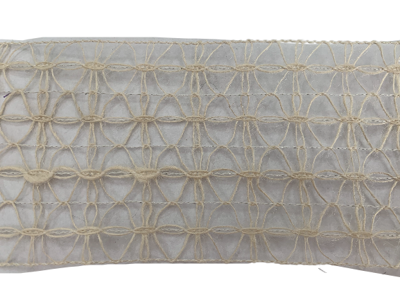  Lint creme jute 100mm p/mtr Mesh wired