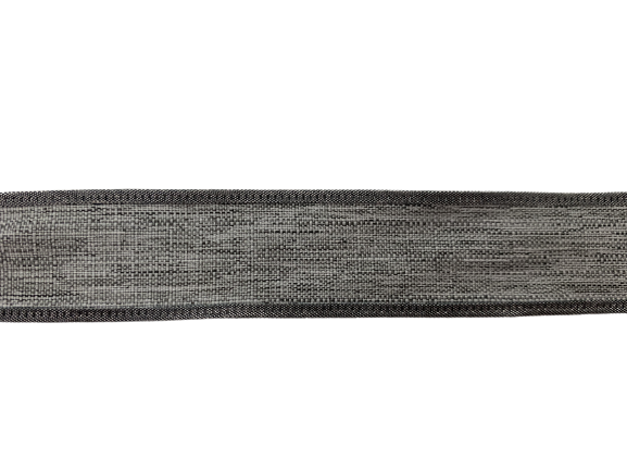 Lint grijs 25mm p/mtr katoen Sfumato