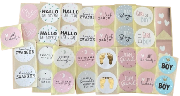 Stickerset baby 2.0 p/33st 