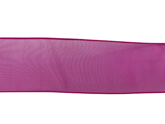 Lint fuchsia 38mm organza wired p/m