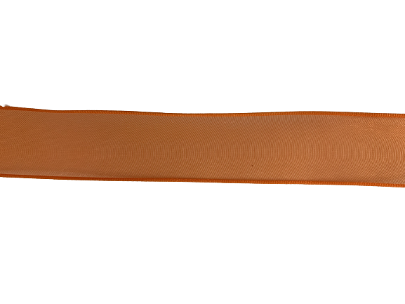 Lint oranje 23mm organza wired p/m