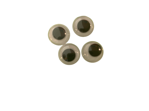 Beweegbare oogjes 1.2cm p/32st