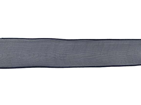 Lint donkerblauw 23mm organza wired p/m