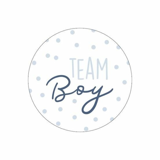 Sticker Team boy wit 40mm p/20st 