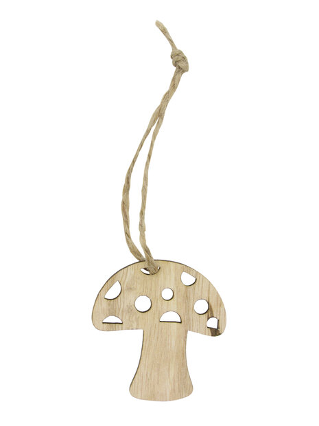 Hanger paddestoel 5cm p/4st hout