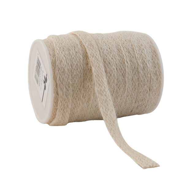 Jute champagne ribbon 12mm p/5mtr