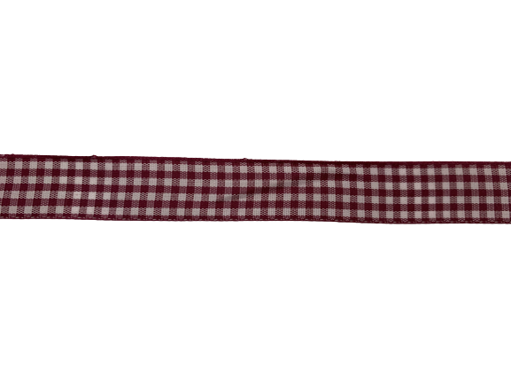 Lint hyacinth paars check ruit 20mm p/mtr