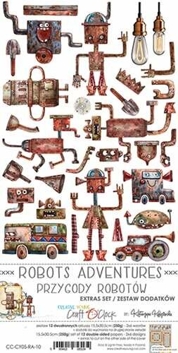Extras Set Robots adventures 15,5x30,5cm p/12vel