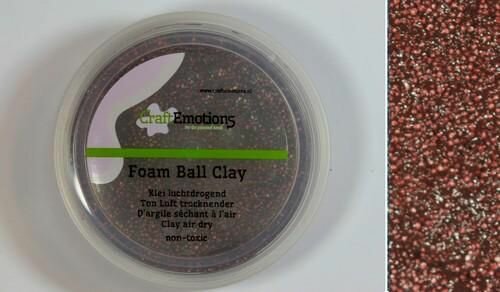 Foamball clay caramel luchtdrogende klei p/23gr