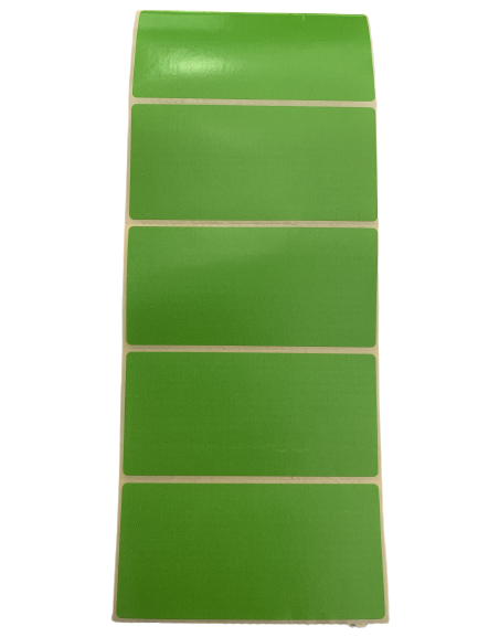 Etiket groen 50x100mm p/100st