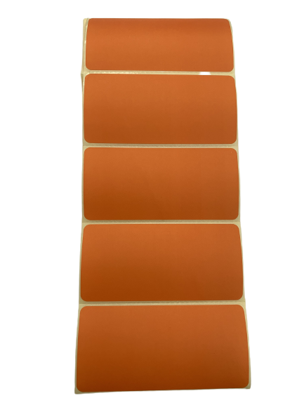 Etiket oranje 50x100mm p/100st