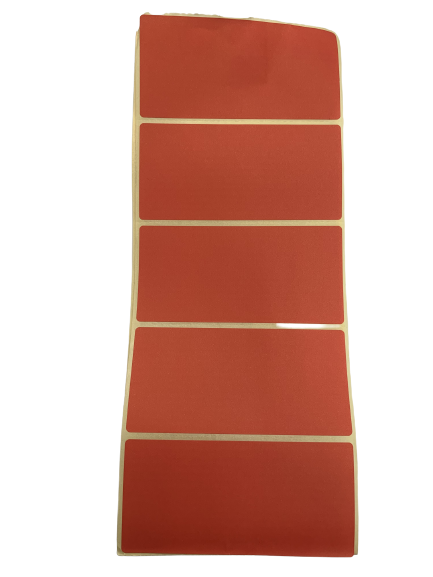 Etiket rood 50x100mm p/100st