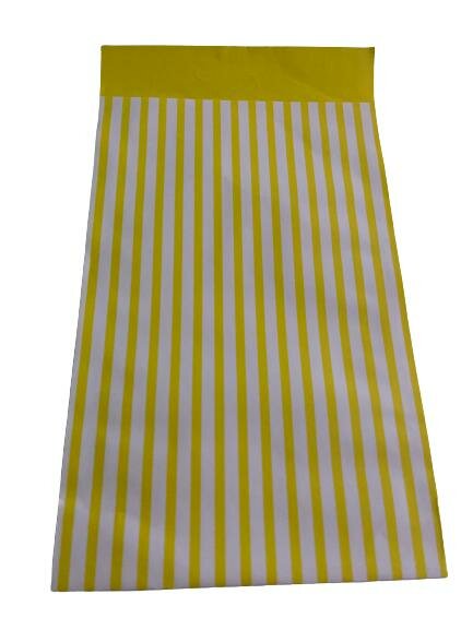 Zakken geel streep Fluor 12x19cm p/5st