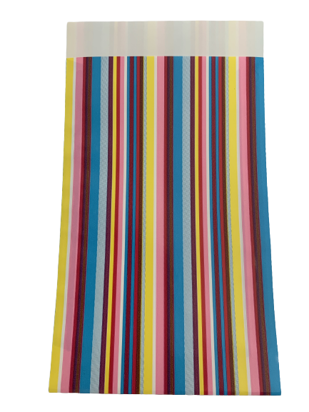 Zakken gekleurd streep 12x19cm p/5st