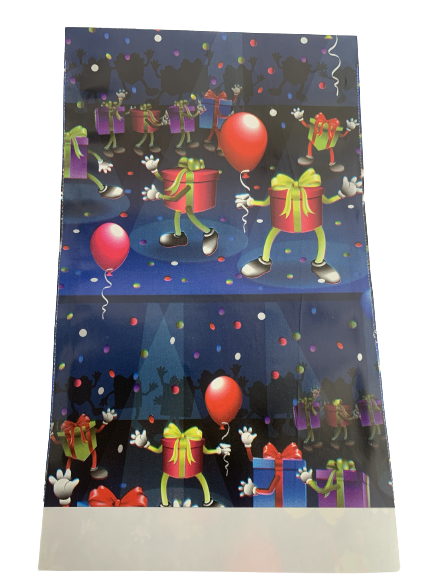 Zakken blauw cadeautjes 12x19cm p/5st