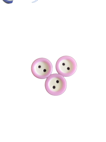 Knoop lila 10mm p/4st rond rand