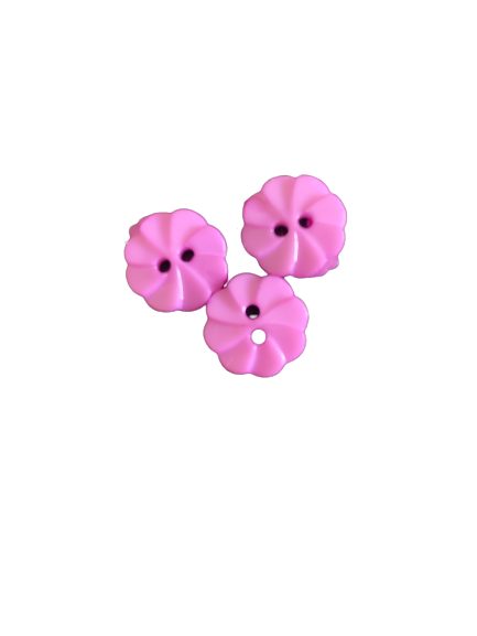 Knoop bloem lila 12mm p/4st rond