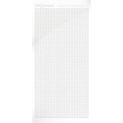 Hobbydots sticker sparkle 01 adhesive white