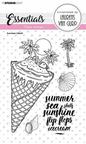 Clear stamp Essentials nr.259 A6 p/st ijsje