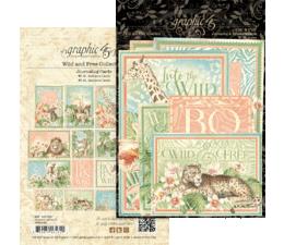 Ephemera &amp; Journaling Cards Wild &amp; free p/32st