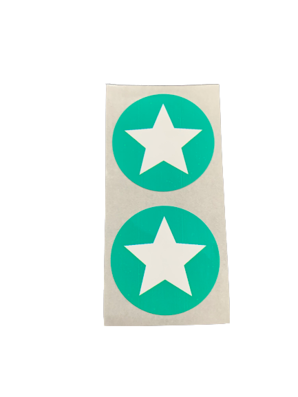 Stickers ster mint p/100st 30mm