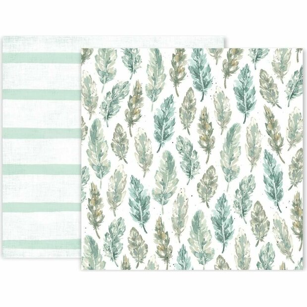 Scrappapier nr.10 bladeren 30.5x30.5cm p/vel