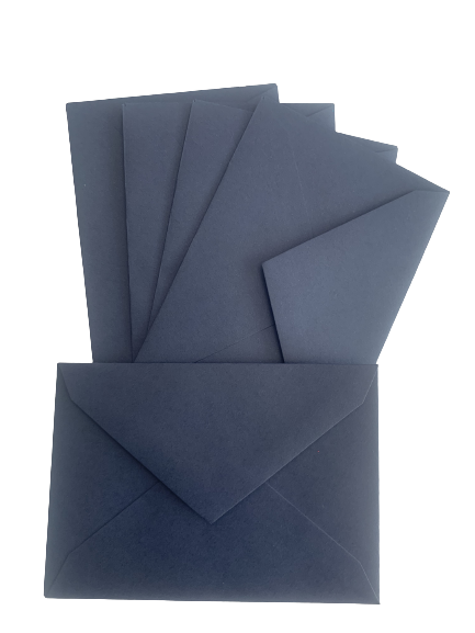 Envelop donkerblauw 7x10cm p/10st 