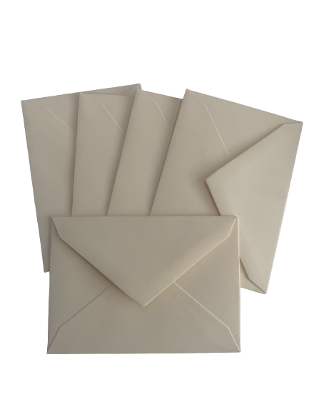 Envelop donkercreme 7x10cm p/10st 