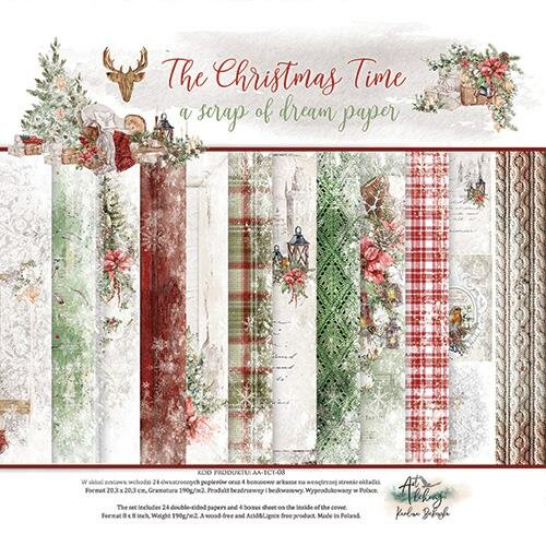 Paper pad 20.3x20.3cm The christmas time p/24vel