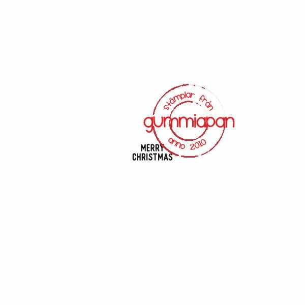 Stamp Merry christmas 6x14mm p/st