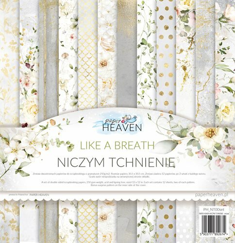 Paper pad 30.5x30.5cm Like a Breath p/12vel