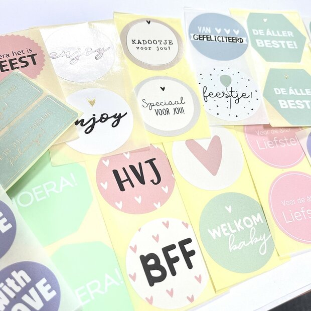 Stickerset Pastel p/32st 