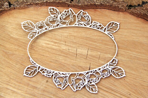 Chipboard Rozen frame 12x14cm p/st