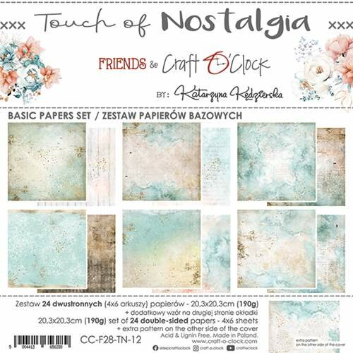 Basic paper set 20.3x20.3cm Touch of Nostalgia p/24vel