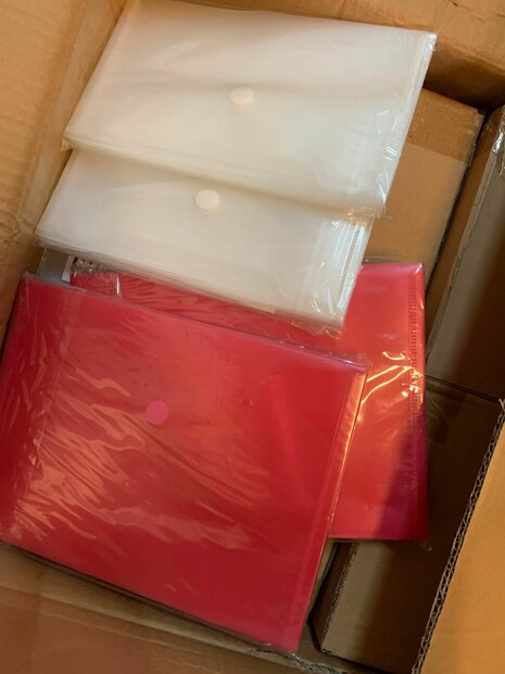 Enveloptas DL opberghoes 225x125mm p/10st transparant