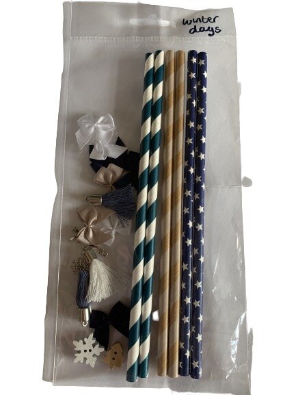 Accessoire set donkerblauw/blauw p/21st