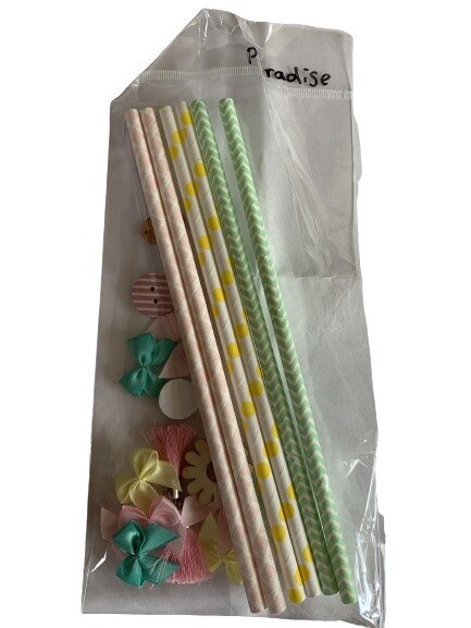 Accessoire set geel/groen p/21st