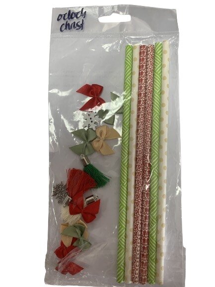 Accessoire set rood/lichtgroen p/21st