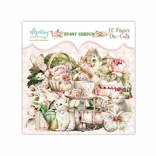 Die cuts Peony Garden p/60st