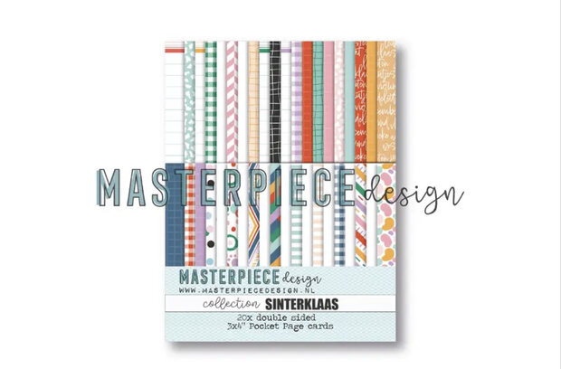 Pocket page cards Sinterklaas 7.5x10cm p/20vel 