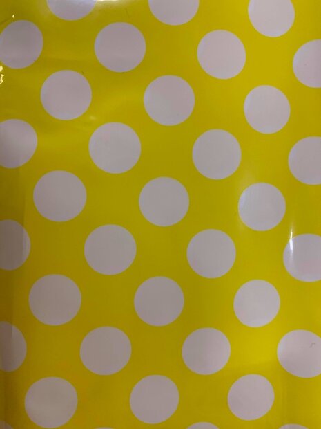 Draagtas geel 25x4x36cm p/50st plastic stip 