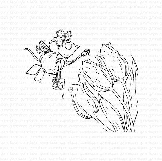 Stamp Tulip Fairy 85x76mm p/st