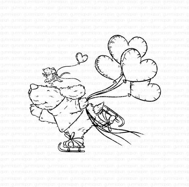 Stamp Love on Ice 87x78mm p/st