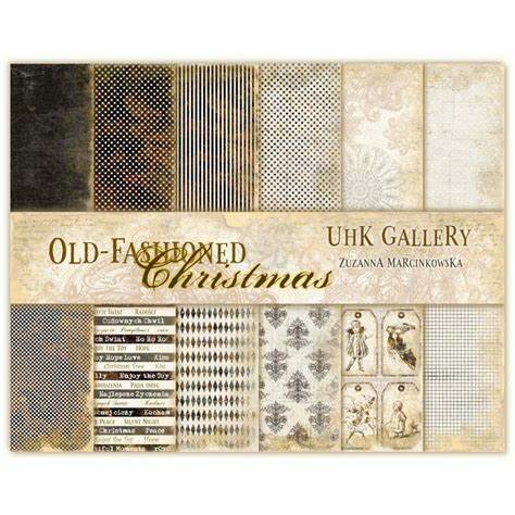 Paper pad 30.5x30.5cm Old Fashioned Christmas p/6vel