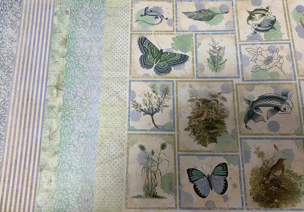 Paper pad 30.5x30.5cm Wabi Sabi p/6vel