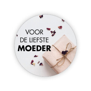 Sticker voor de liefste moeder 35mm p/20st